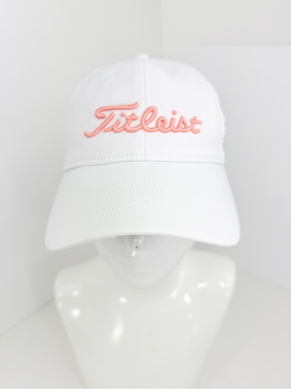 Titleist White Baseball Cap with Pink Script Logo